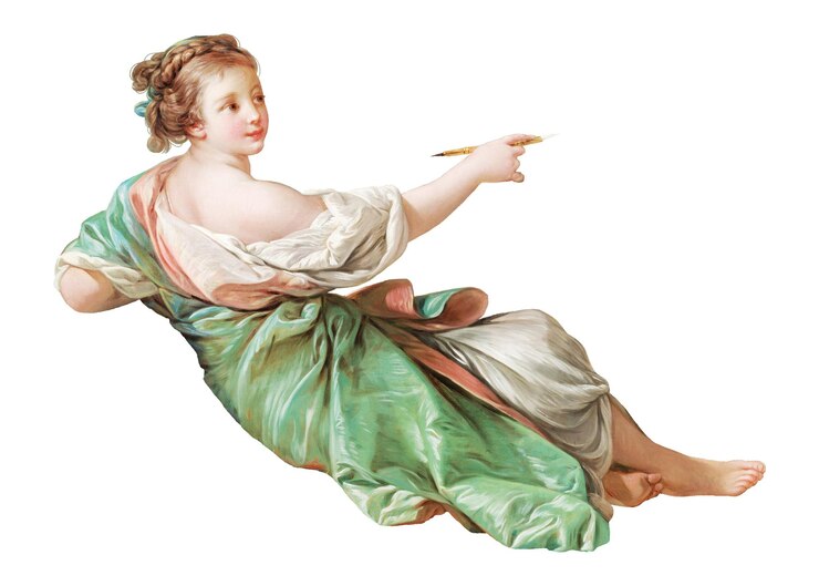 Foto de muze van de schilderkunst