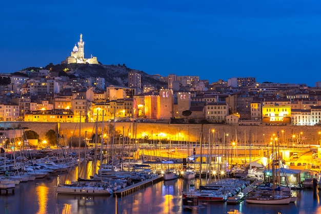 De nacht van Marseille Frankrijk