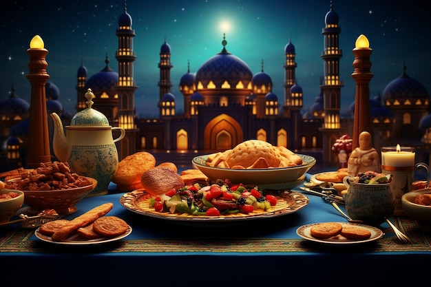 De nachten van de Ramadan Mubarak Serenity