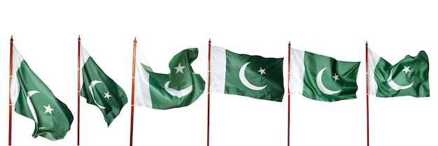 De nationale vlag van Pakistan