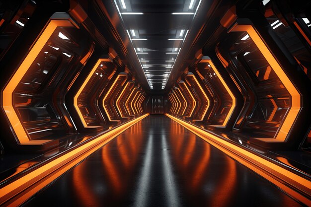 Foto de neon tunnel generatieve ai