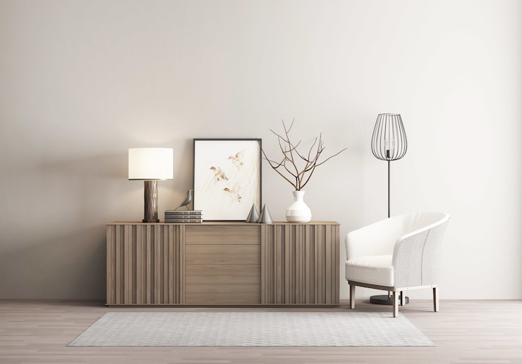 Foto de nieuwe chinese achtergrond van het stijl retro binnenlandse huis