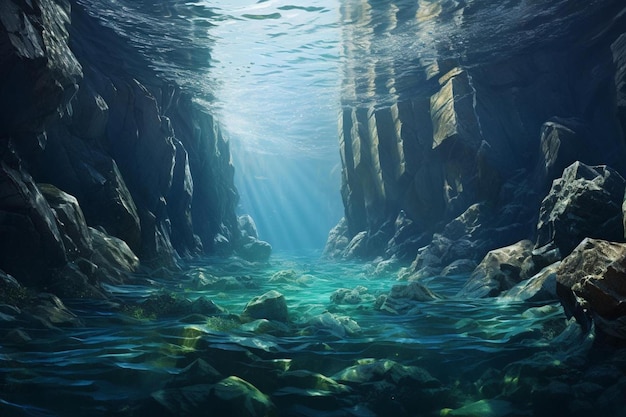 De onderwaterwereld van de zee