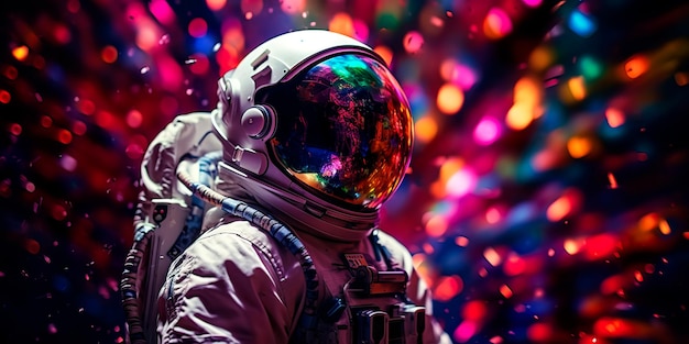 Foto de ontzagwekkende geest vastleggen van astronauten en ruimtewetenschappers die de kosmos verkennen generatieve ai