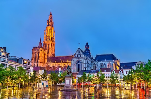 De Onze-Lieve-Vrouwekathedraal in Antwerpen. Een UNESCO-werelderfgoed in België