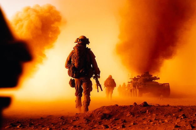 De opoffering en onbaatzuchtigheid van soldaten tijdens een speciale operatie in een woestijnstorm