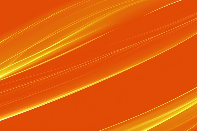 De oranje abstracte achtergrond bestaat uit vloeiende lijnen