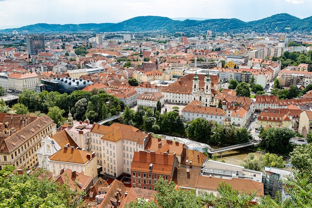 De oude binnenstad van Graz