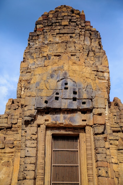 De oude Prasat in Thailand.