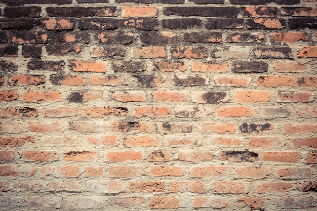 Foto de oude rode achtergrond van de bakstenen muurtextuur