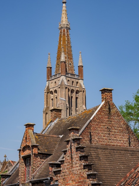 Foto de oude stad brugge in belgië.