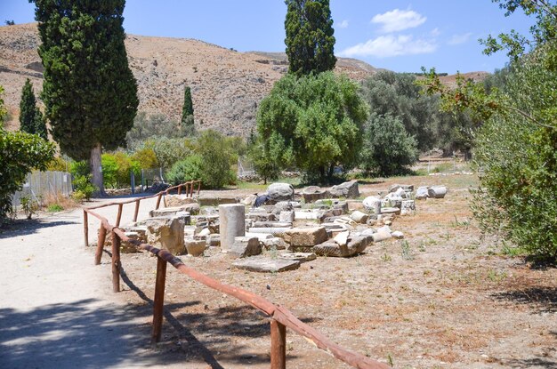 De oude stad Gortyna op Kreta Griekenland