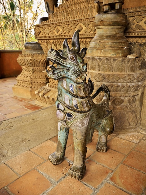 De oude Wat in Vientiane Laos