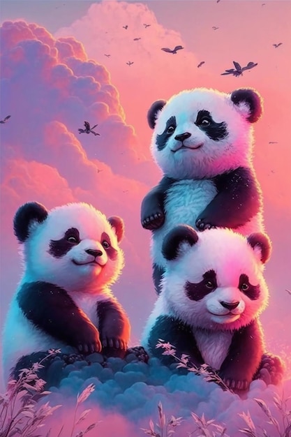 De panda's zijn de beroemdste schilderijen ter wereld
