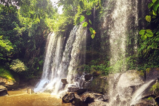 De Phnom Kulen waterval Siem Reap Cambodja