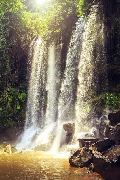 De Phnom Kulen waterval Siem Reap Cambodja