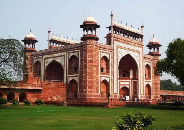 Foto de poort van de taj mahal