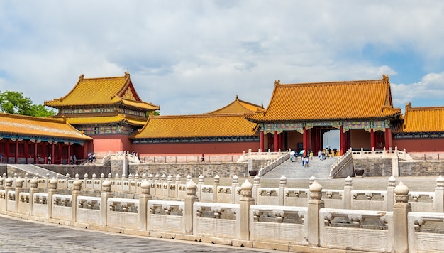 De poort van opperste harmonie in de verboden stad Peking - China