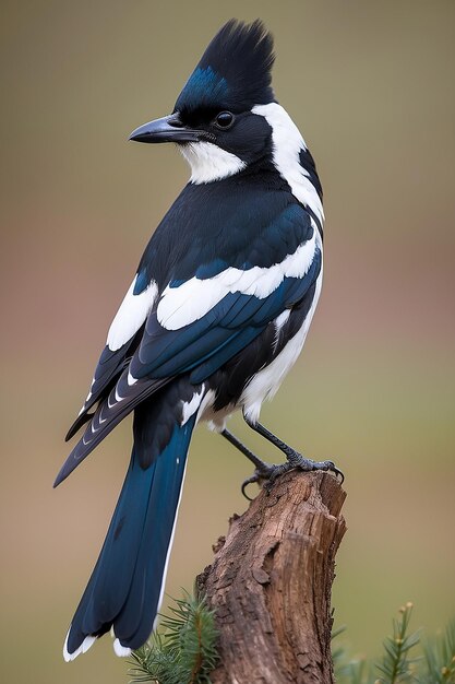 Foto de prachtige euraziatische magpie