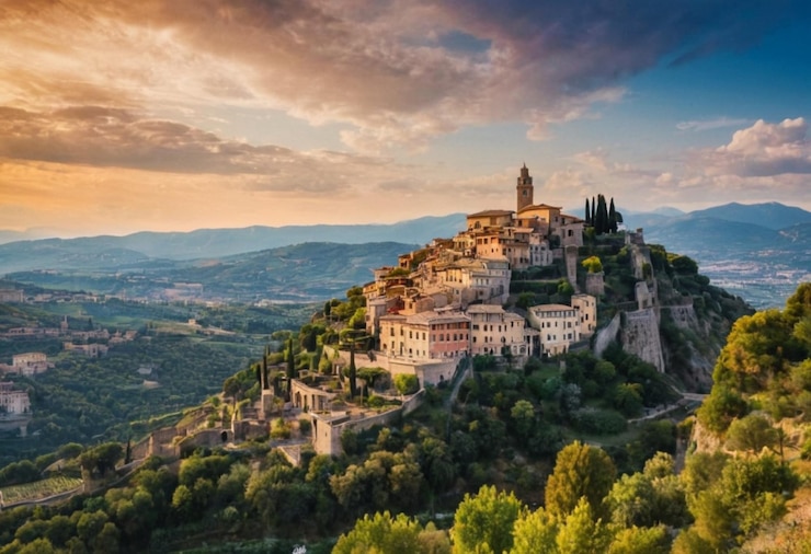 Foto de prachtige europese natuur in ai