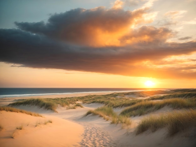 De prachtige natuur foto's AI GENERATED