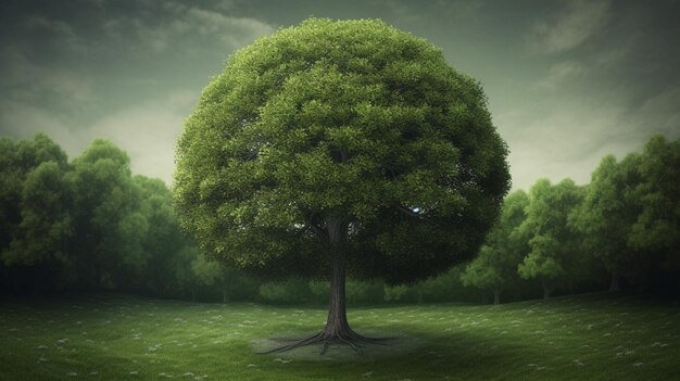 De prachtige natuur van Moeder Aarde Moeder Aard als milieuecologische planeet groene boom