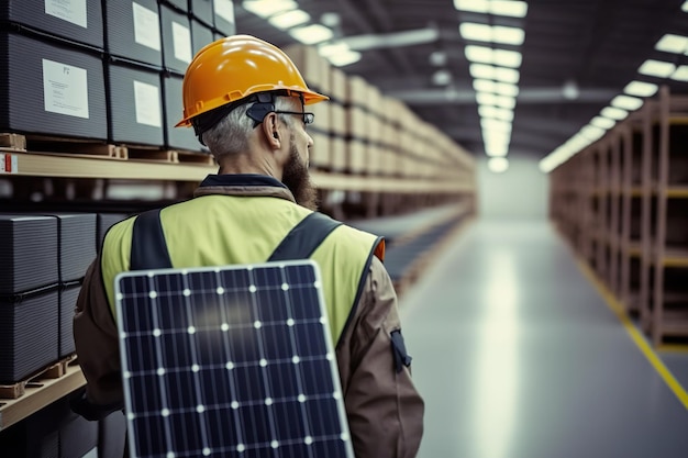 De productie van zonnepanelen kan een breuk veroorzaken in de materiaalvoorraad in de magazijnen die door AI zijn gegenereerd