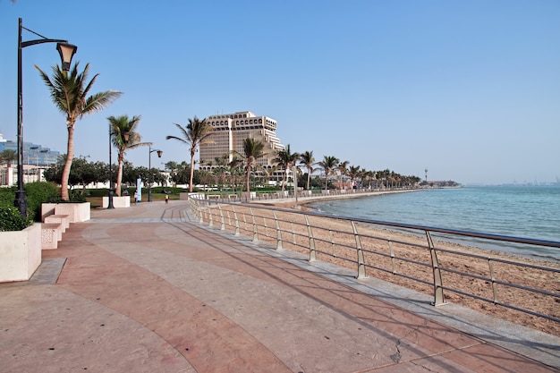 De promenade aan de Rode Zee Jeddah Saudi-Arabië