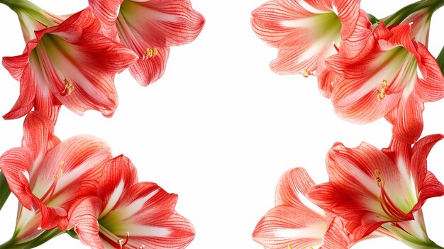 De rand van het behang van Bright Amaryllis