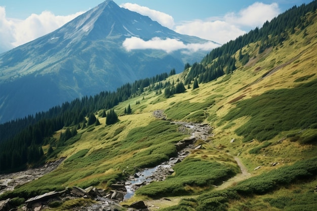 De Rocky Mountains zijn een bewijs van de eeuwenoude geologische geschiedenis van de aarde