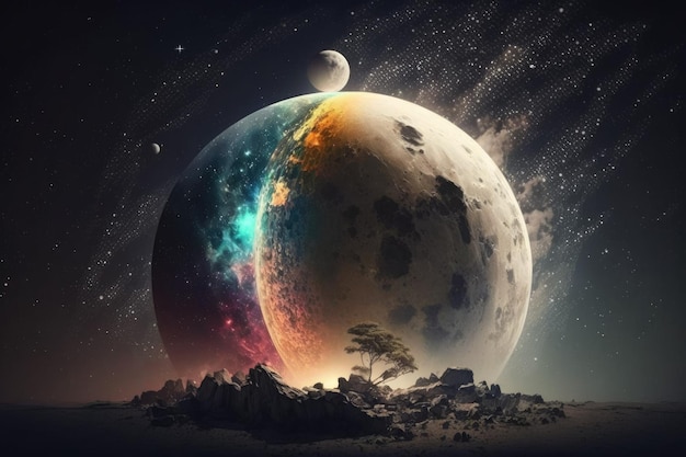 De ruimte en de maan