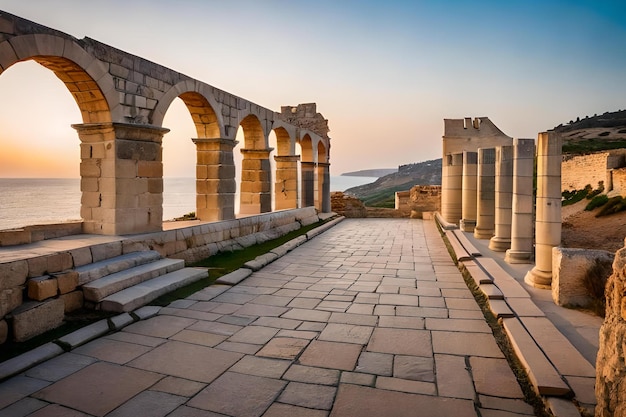 De ruïnes van de oude stad van volubilis