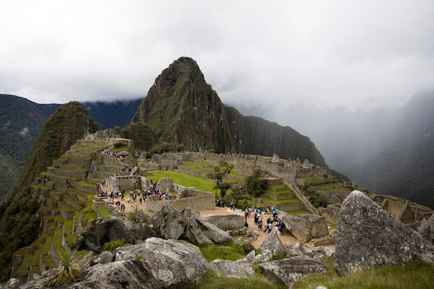 De ruïnes van Machu Picchu in Peru