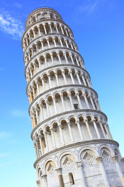 De scheve toren van Pisa in Italië