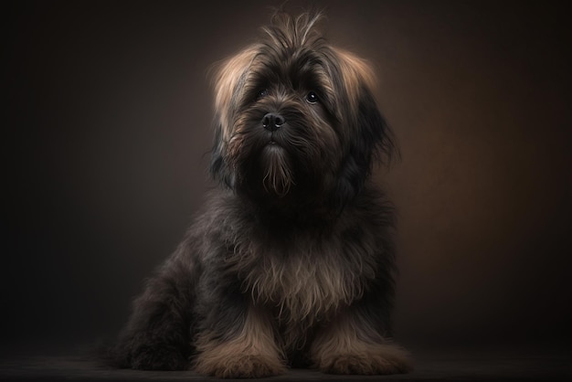 De schoonheid en charme van Briard Dogs Studio-fotoshoot vastleggen