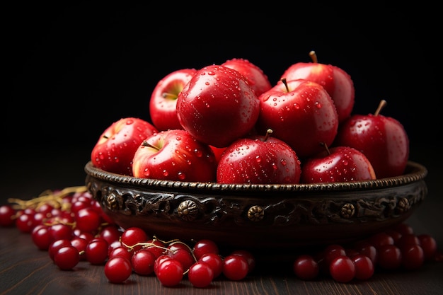 De schoonheid van de natuur een ode aan rode appels in een stilleven