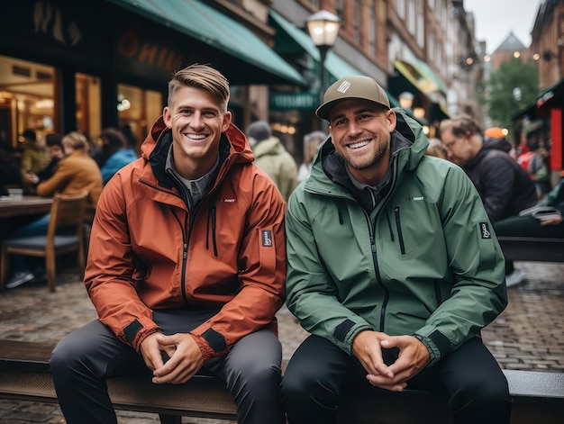 Foto de schoonheid van het leven omarmen een viering van diverse gelukkige individuen