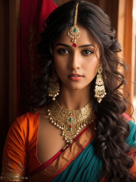 De schoonheid van Indiase traditionele mode