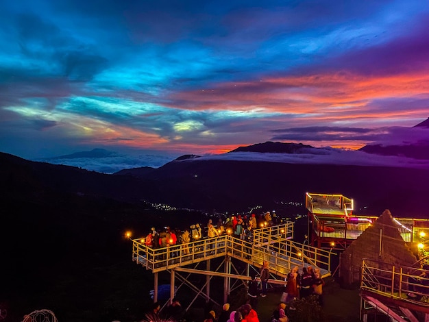 De schoonheid van Javaanse toeristische attracties in Indonesië.