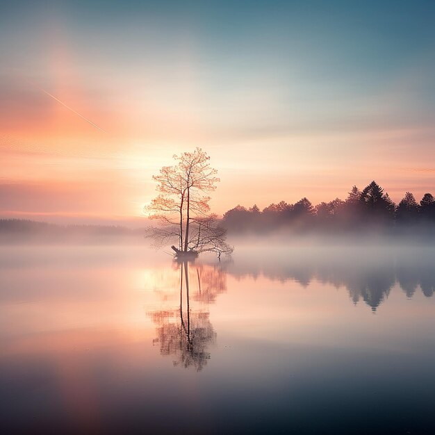 De serene schoonheid van een zonsopgang