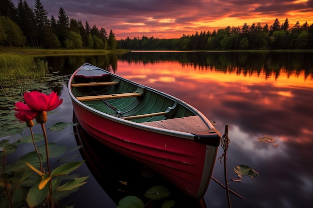 De sereniteit van de zonsondergang