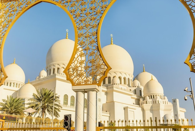 De Sheikh Zayed Grand Mosque in Abu Dhabi, VAE