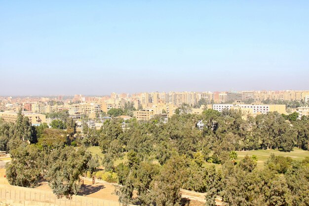 De skyline van Caïro Egypte