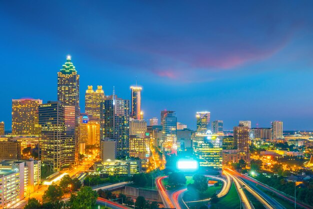 Foto de skyline van de stad atlanta