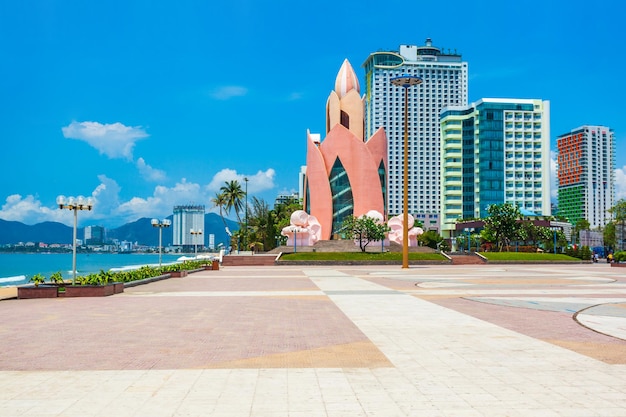 De skyline van de stad van Nha Trang, Vietnam