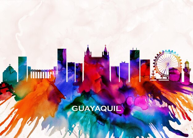 De skyline van Guayaquil