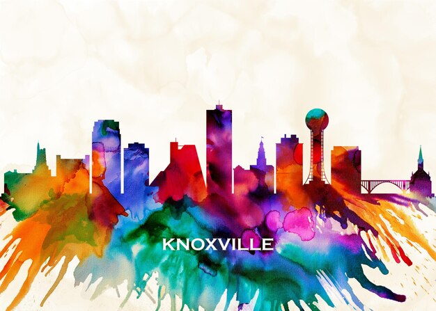 De skyline van Knoxville