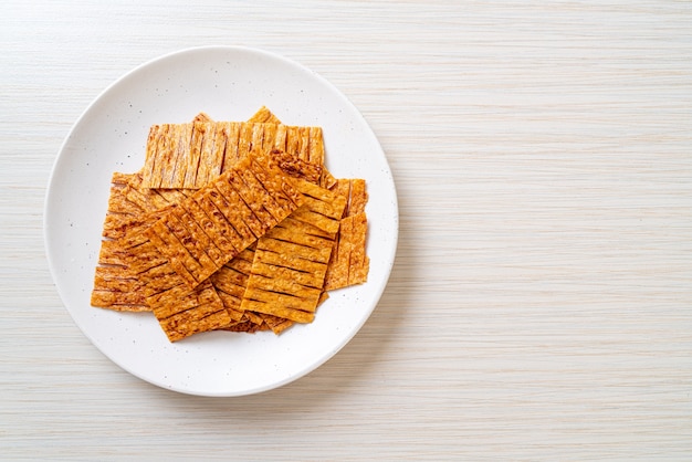 De snack van pijlinktviszeevruchten op plaat