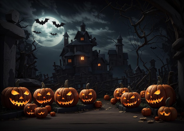 De Spooky Night Halloween-achtergrond