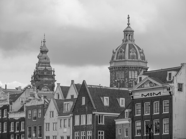 de stad Amsterdam in Nederland